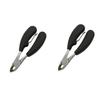 HAPINARY 2pcs Toenail Clippers Curved Blades Non-Slip Handle Nail Tech Supplies for Thick Ingrown Nails view 1