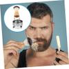 Ipetboom Bread Shaving Set Men Shaving Soap Bowl Beard Brush and Mustache Kit for Father Day view 2