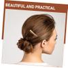 Beatifufu 4pcs Flexible Side Combs for Hair Styling Metal Hair Combs for Women for Wedding Veils and Daily Use Gold and Silver Accessories view 4