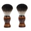 HAPINARY 2pcs Portable Beard Brush for Men Skin-friendly Nylon Shaving Brush Compact Beard Cleaning Tool for Grooming and Styling for Travel Use view 1
