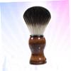 HAPINARY 2pcs Portable Beard Brush for Men Skin-friendly Nylon Shaving Brush Compact Beard Cleaning Tool for Grooming and Styling for Travel Use view 4