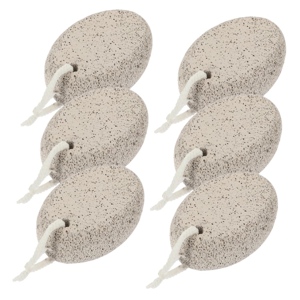 Beatifufu 6pcs Foot Pumice Stone for Dead Skin Removal Double-Sided Exfoliator Tools Reusable Pedicure Supplies for Calloused Feet Massage Scrubber