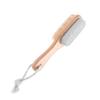 HAPINARY 2pcs Natural Bristle Brush Pumice Stone Foot Scrubbers Callus Remover Exfoliating Foot File view 1