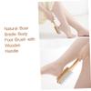 HAPINARY 2pcs Natural Bristle Brush Pumice Stone Foot Scrubbers Callus Remover Exfoliating Foot File view 3