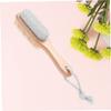 HAPINARY 2pcs Natural Bristle Brush Pumice Stone Foot Scrubbers Callus Remover Exfoliating Foot File view 4