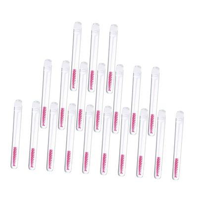 IWOWHERO 20pcs Empty Mascara Tubes with Eyelash Brush Reusable Lash Extension Containers for Makeup Artists and Beginners for Eye Makeup Application and Brush Replacement