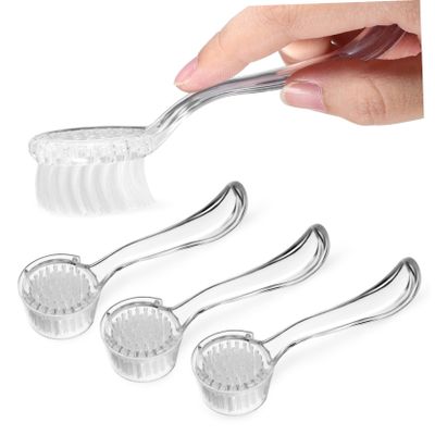 Beatifufu 3pcs Dense Bristle Nail Brush for Nail Cleaning Exfoliating and Household Cleaning