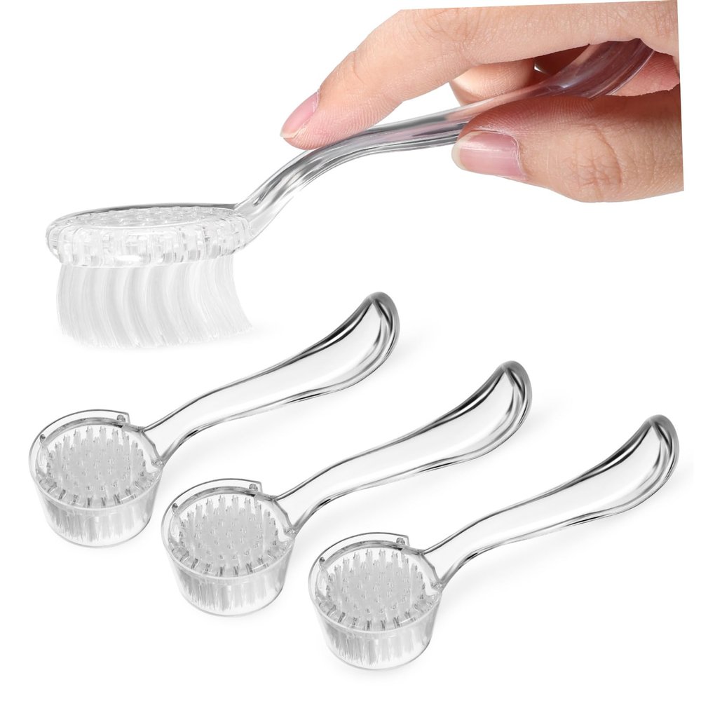 Beatifufu 3pcs Dense Bristle Nail Brush for Nail Cleaning Exfoliating and Household Cleaning