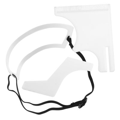 Mikinona Beard Shaping Tool Kit with Comb Neckline and Mustache Template for Easy Grooming Suitable for All Hair Types for Home Use