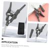 Beatifufu 4pcs Stainless Steel Round Tip Nose Hair Scissors Eyebrow Trimmers for Men and Women Compact Grooming for Safe Facial Hair Removal and Precision Trimming view 3