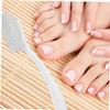 Beatifufu 2pcs Long Handle Foot File for Hard Skin Removal Pumice Brush for Feet Exfoliation Dead Skin Remover and Heel Scraper for view 3