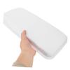 Baluue 1pc Sponge Bath Pillow for Bathtub Neck Support Cushion Suction Cups Ergonomic Design for Comfort and Relaxation Fits Bathtubs White view 4