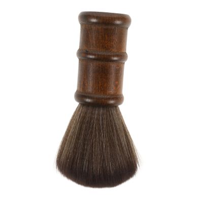 Didiseaon 107g Hairdressing Neck Duster Brush Wooden Hair Cleaning Tool for Barbers for Hair Cutting and Styling Gentle Skin for Salon Use