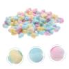Beatifufu Cotton Balls for Face Newborn-Friendly Soft Absorbent Multi-Purpose for Cleaning Makeup Crafts Pink Yellow Blue view 2