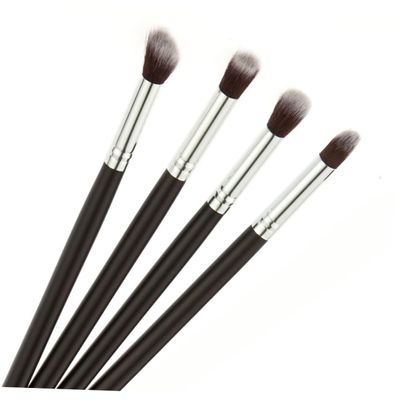 Beatifufu 4pcs Makeup Brush Set Eye Brushes Eyeshadow Blending Soft Hair Travel Cosmetic Kit
