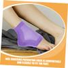 Beatifufu 4pairs Moisturizing Gel Heel Socks for Dry Cracked Feet Reusable Breathable Heel Protectors in White Black Comfortable Foot Treatment Sleeves view 3