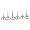 FOMIYES 6pcs Ergonomic Eyebrow Scissors Precision Trimmer for Women Small Beauty Scissors view 1