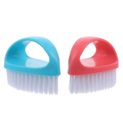 Beatifufu 2pcs Nail Cleaning Brushes Hand and Nail Brushes for Manicure and Pedicure Sturdy Bristles for Easy Dirt Removal Candy Nordic Nordic