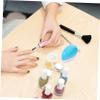 Beatifufu 2pcs Nail Cleaning Brushes Hand and Nail Brushes for Manicure and Pedicure Sturdy Bristles for Easy Dirt Removal Candy Nordic Nordic view 2