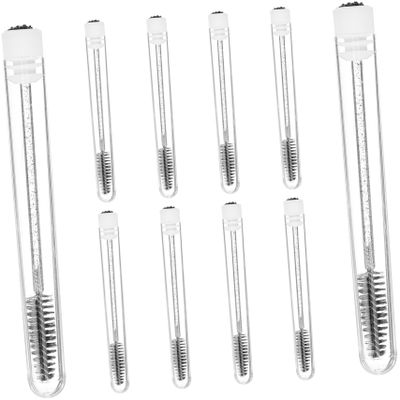 Didiseaon 15sets Portable Crystal Wand Mascara Brush Eyelash Brush Kit Solid Flexible Eyelash Applicators Makeup Tool for Travel Daily Use