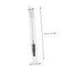 Didiseaon 15sets Portable Crystal Wand Mascara Brush Eyelash Brush Kit Solid Flexible Eyelash Applicators Makeup Tool for Travel Daily Use view 2