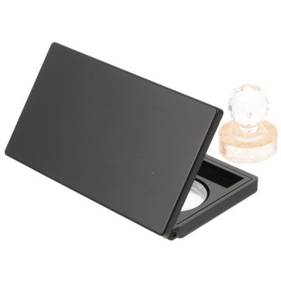 Didiseaon Empty Eyeshadow Palette with Mirror Lightweight Makeup Storage Tray for Round Pans Includes Aluminum Pans and Double-sided Adhesive Beauty Enthusiasts