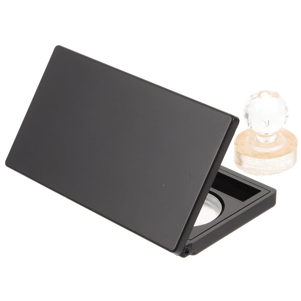 Didiseaon Empty Eyeshadow Palette with Mirror Lightweight Makeup Storage Tray for Round Pans Includes Aluminum Pans and Double-sided Adhesive Beauty Enthusiasts