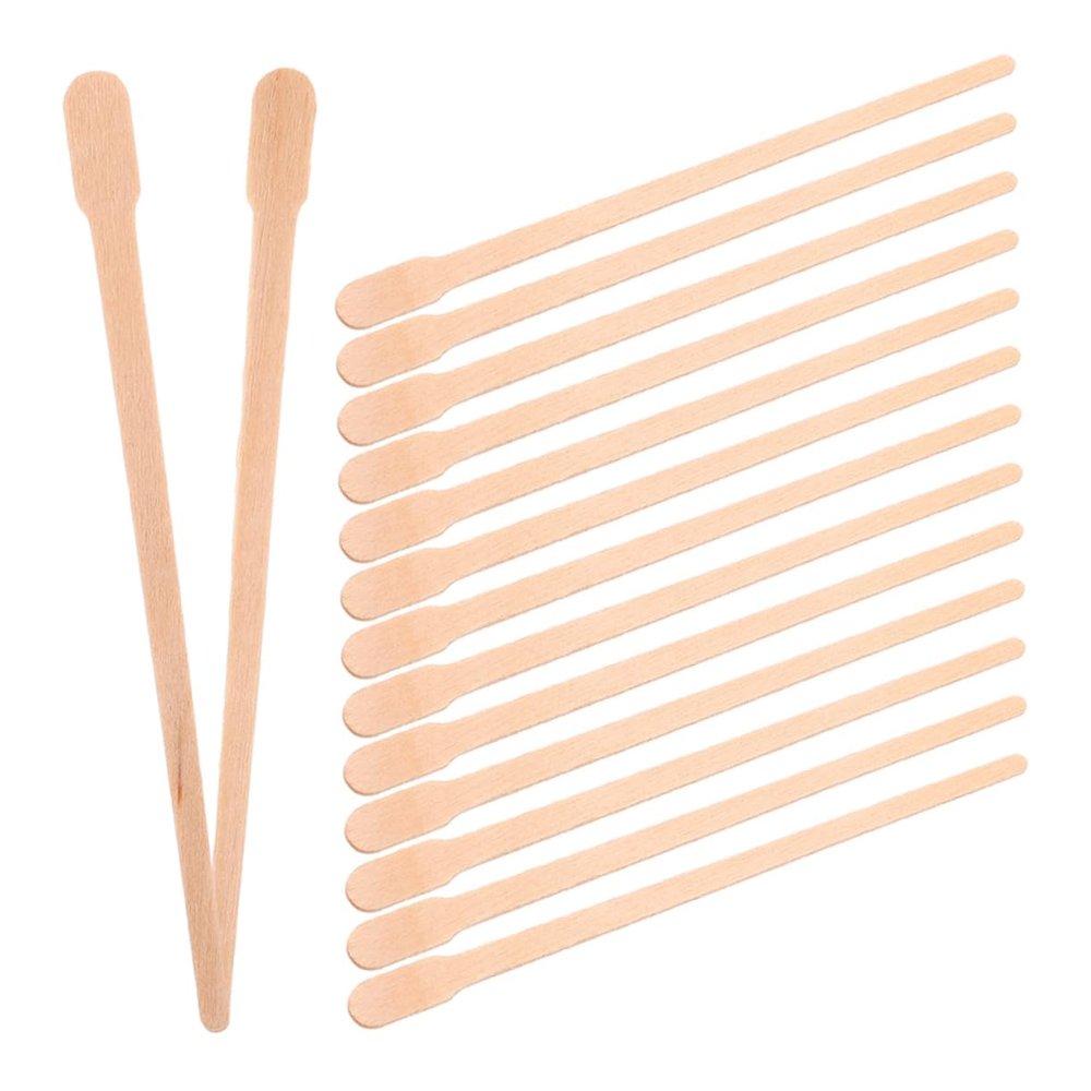 FOMIYES 300pcs Hair Removal Wax Sticks for Nose Eyebrows Pack Gentle Wooden Sticks for Skincare Travel
