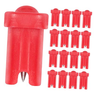 SOESFOUFU 100pcs Eyelash Extensions Supplies Bottle Blocking Needles Lash Extension Glue Nozzle Glue Bottle Pin Tools