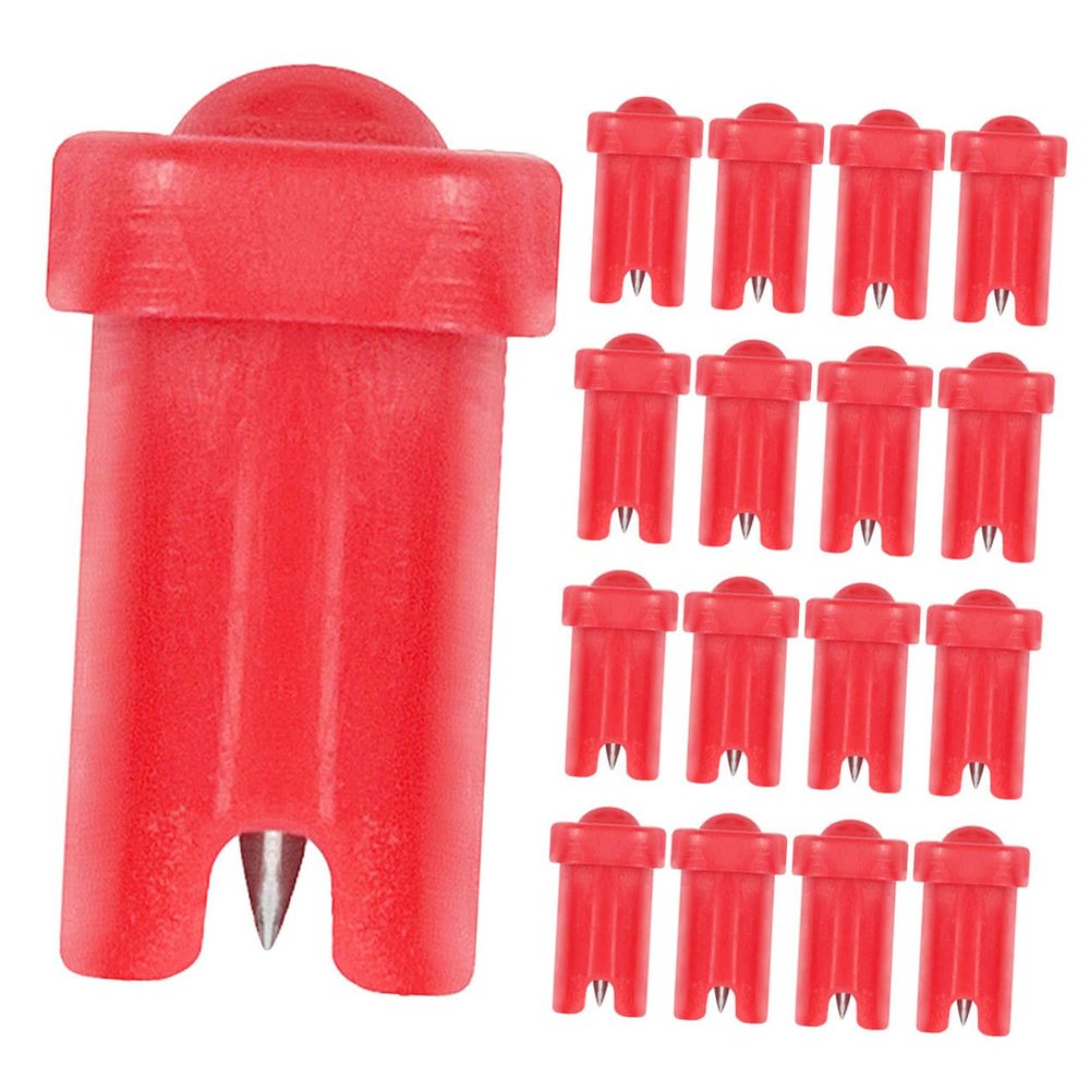 SOESFOUFU 100pcs Eyelash Extensions Supplies Bottle Blocking Needles Lash Extension Glue Nozzle Glue Bottle Pin Tools