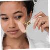 MERRYHAPY Jade Facial Roller Massager Neck Face Massager Tool Facial Massage Tool for Women Ergonomic Handle view 2