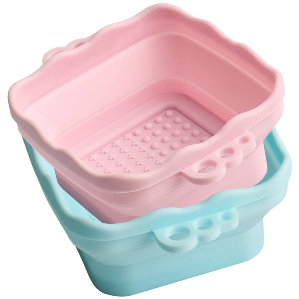 Didiseaon 2pcs Silicone Brush Cleaner Bowl Portable Makeup Tool for Brush and Sponge Washing Makeup Lovers Durable and Reusable