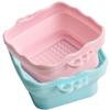 Didiseaon 2pcs Silicone Brush Cleaner Bowl Portable Makeup Tool for Brush and Sponge Washing Makeup Lovers Durable and Reusable view 1