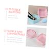 Didiseaon 2pcs Silicone Brush Cleaner Bowl Portable Makeup Tool for Brush and Sponge Washing Makeup Lovers Durable and Reusable view 2