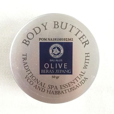 Bali Alus Body Butter Olive Beras Jepang Traditional SPA Essential with VCO & Habbatussauda, 50 gram