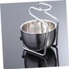 OSOLADY Stainless Steel Shaving Set Stand and Bowl Elegant Men Grooming Kit for Wet Shaving view 3