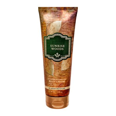Bath and Body Ultimate Hydration Body Cream | Fall Scent (8 Oz, Sunrise Woods)