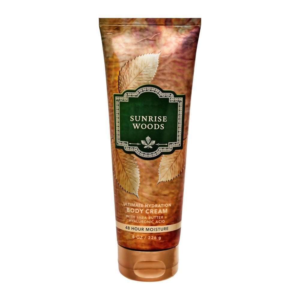 Bath and Body Ultimate Hydration Body Cream | Fall Scent (8 Oz, Sunrise Woods)