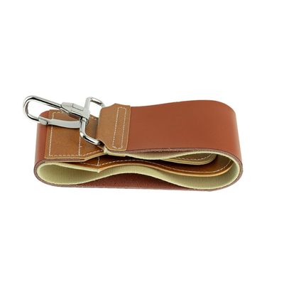 OSOLADY Cowhide Leather Double-layer Razor Strop for Sharpening Straight Razors Professional Barber Use Easy to Hang with Buckle Design Smooth Shaving Blade Enhancement