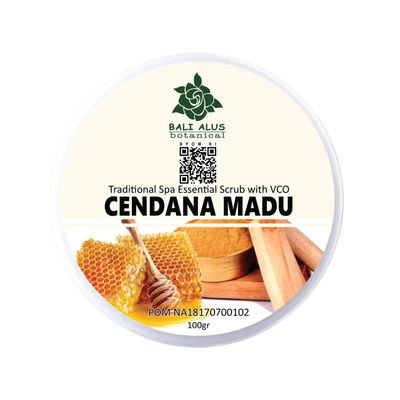 Bali Alus Lulur Scrub Cream Cendana Madu, 100 gram (Pack of 2)