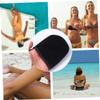 Didiseaon 2pcs Mini Self Tanning Mitt Applicators Reusable Beach Gloves for Streak Lotion and Mousse Application for Delicate Areas Like Face and Elbows view 2