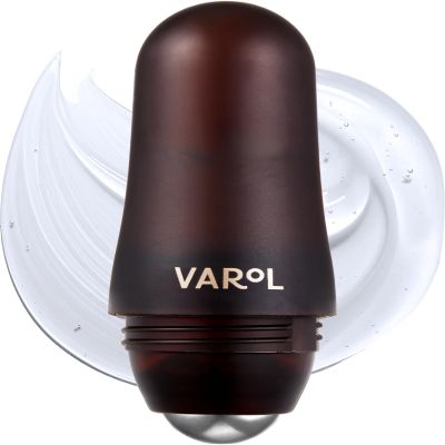 VAROL Ice Roll Serum for Face, Puffy Eyes, Under Eye Bags - Bakuchiol & Collagen for Wrinkles, Anti Aging, Ice Roller for Puffiness, Redness, Dark Circles - Korean Skin Care & Gua Sha, 1.69 Fl Oz