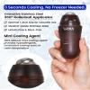 VAROL Ice Roll Serum for Face, Puffy Eyes, Under Eye Bags - Bakuchiol & Collagen for Wrinkles, Anti Aging, Ice Roller for Puffiness, Redness, Dark Circles - Korean Skin Care & Gua Sha, 1.69 Fl Oz view 4