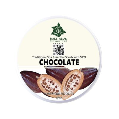 Bali Alus Lulur Scrub Cream Chocolate, 100 gram (Pack of 2)