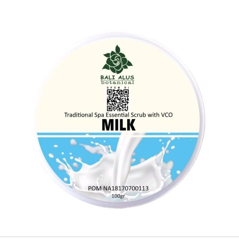 Bali Alus Lulur Scrub Cream Milk, 100 gram (Pack of 2)
