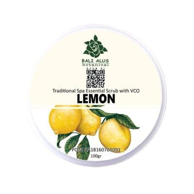 Bali Alus Lulur Scrub Cream Lemon, 100 gram (Pack of 2)