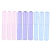 Didiseaon 9pcs Silicone Lip Brush Set Lids Makeup Brush Applicator for Lipstick Blending and Concealer Portable and Soft for Travel view 1