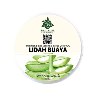 Bali Alus Lulur Scrub Cream Lidah Buaya, 100 gram (Pack of 2)