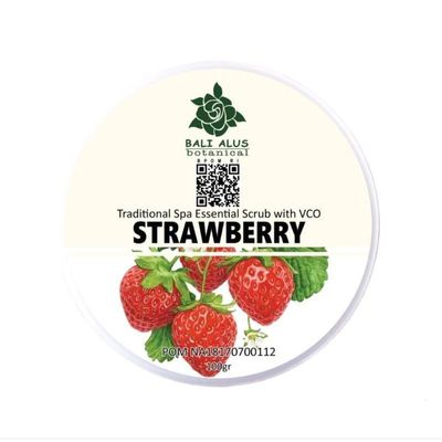 Bali Alus Lulur Scrub Cream Strawberry, 100 gram (Pack of 2)