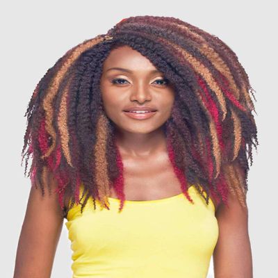 Vanessa Soul Sister Long Length Twisted Kinky Style Synthetic Wigs - AFRO 3 (27)